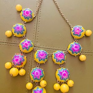 Yellow bubble necklace